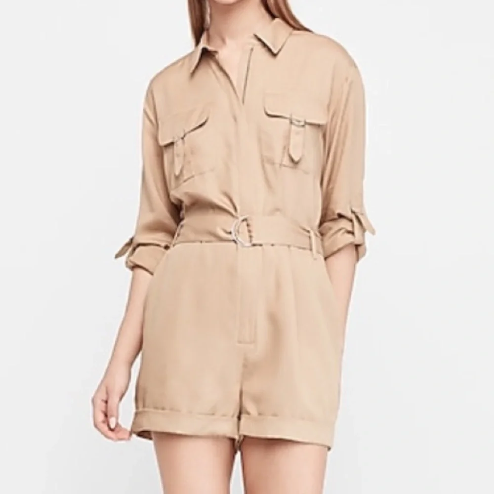 NWT SILKY UTILITY ROMPER - EXPRESS - Picture 2 of 3